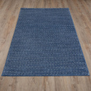 Турецкий прямоугольный ковёр  D438B D.BLUE/L.GREY