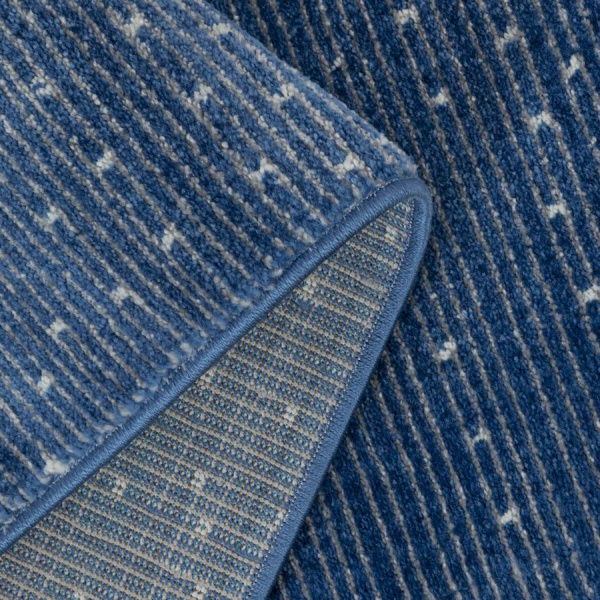 Турецкий прямоугольный ковёр  D438B D.BLUE/L.GREY