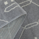 Турецкий прямоугольный ковёр  D439C L.GREY/CREAM