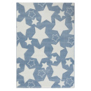 Турецкий прямоугольный ковёр  H913A L.BLUE/WHITE