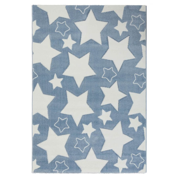Турецкий прямоугольный ковёр  H913A L.BLUE/WHITE