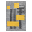 Турецкий прямоугольный ковёр  L262A L.GREY/YELLOW