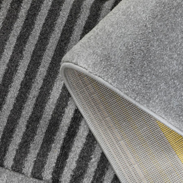 Турецкий прямоугольный ковёр  L262A L.GREY/YELLOW