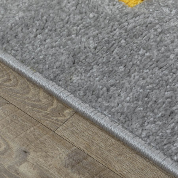 Турецкий прямоугольный ковёр  L262A L.GREY/YELLOW