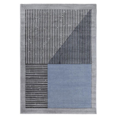 Турецкий прямоугольный ковёр  L263A L.GREY/L.BLUE
