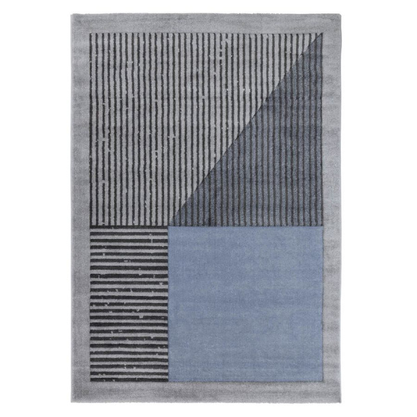 Турецкий прямоугольный ковёр  L263A L.GREY/L.BLUE