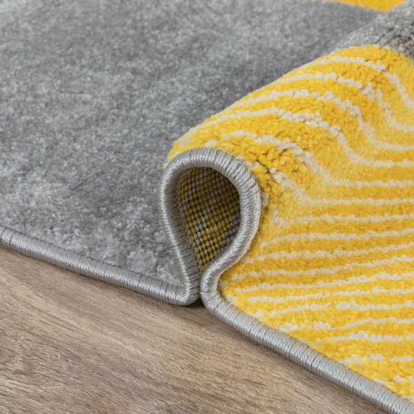 Турецкий овальный ковёр  L267A L.GREY/YELLOW 