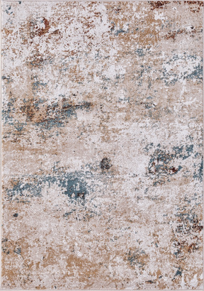 Российский прямоугольный ковёр D860 CREAM-BLUE