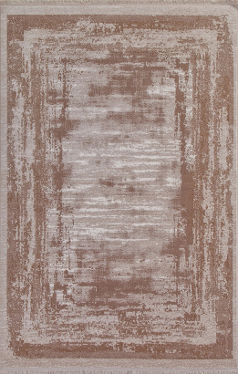Турецкий прямоугольный ковёр 05713K BROWN / BROWN