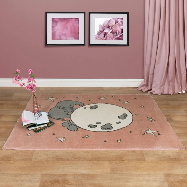 Турецкий прямоугольный ковёр  0B121A L.Pink/L.Pink