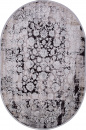 Турецкий овальный ковёр 17102 L.GREY / D.GREY