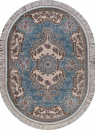 Российский овальный ковёр D704 BLUE