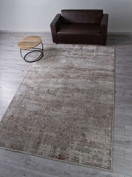 Турецкий прямоугольный ковёр B860G2 CREAM / L.GREY