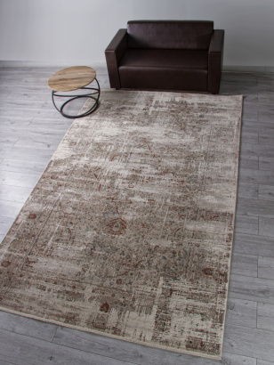 Турецкий прямоугольный ковёр B860J2 CREAM / L.GREY