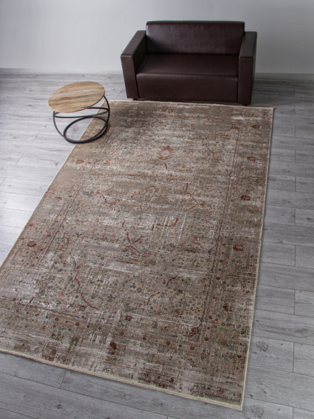 Турецкий прямоугольный ковёр B860J2 CREAM / L.GREY