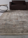 Турецкий прямоугольный ковёр G078J2 D.GREY / BEIGE