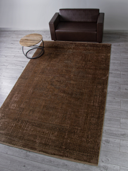 Турецкий прямоугольный ковёр G381K2 BEIGE / D.GREY