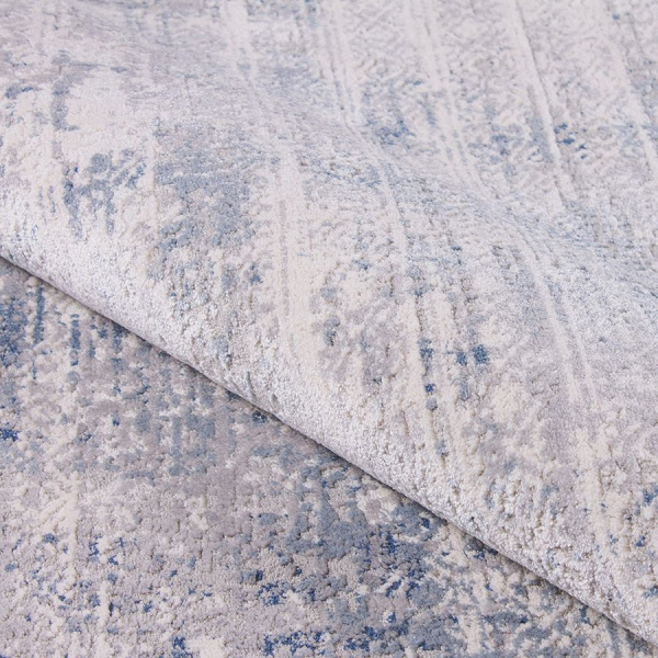 Турецкий овальный ковёр B428F-L-GRAY1/BLUE