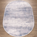 Турецкий овальный ковёр B801B-Cream-Blue