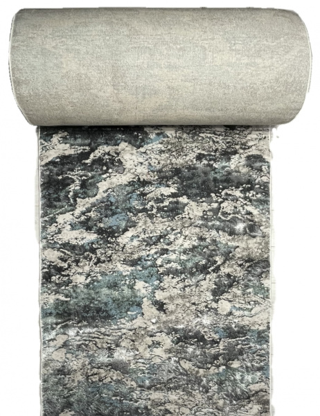 Ковровая дорожка 02463H BLUE / GREY SAFARI