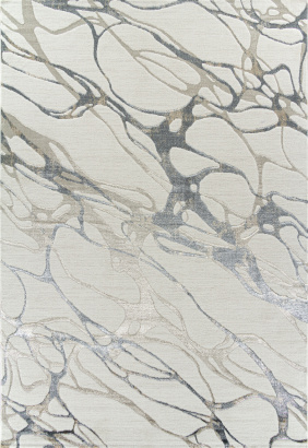 Турецкий прямоугольный ковёр 02743C BEIGE / GREY