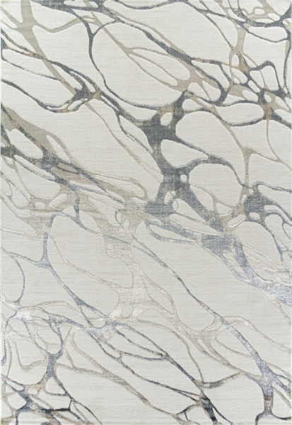 Турецкий прямоугольный ковёр 02743C BEIGE / GREY