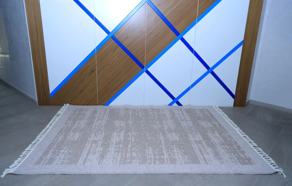 Узбекский прямоугольный ковёр 7549 D.BEIGE/BEIGE