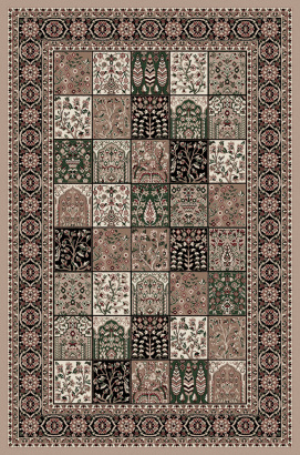 Турецкий прямоугольный ковёр L050 BEIGE