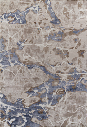 Турецкий прямоугольный ковёр O1119 730 BEIGE / BLUE