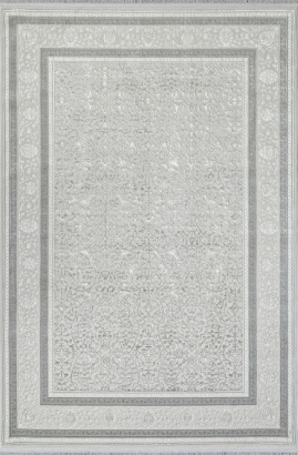 Турецкий прямоугольный ковёр 30020E L.GREY / CREAM