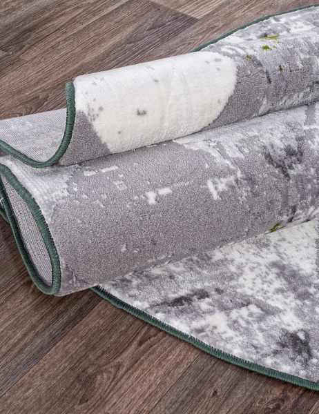 Турецкий овальный ковёр S110B KOYU GREY COKEN / GREEN