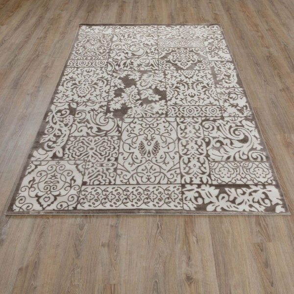 Турецкий прямоугольный ковёр  5762 D.TAUPE/D.TAUPE