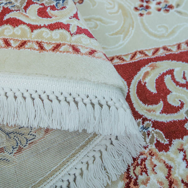 Турецкий овальный ковёр  1516 Cream Red 