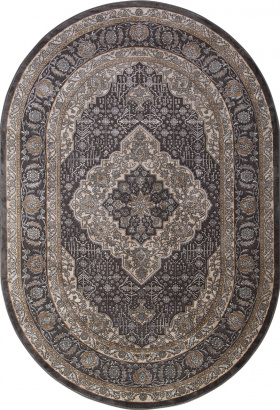 Российский овальный ковёр D736 BEIGE