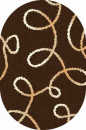 Российский овальный ковёр s612 BROWN