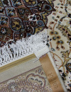 Российский прямоугольный ковёр d205 CREAM-BLUE