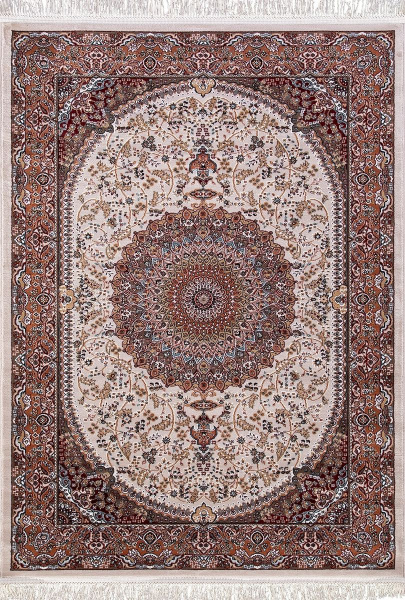 Российский прямоугольный ковёр d205 CREAM-TERRA