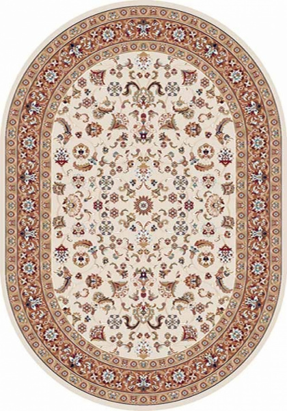 Российский овальный ковёр d210 CREAM-TERRA 2