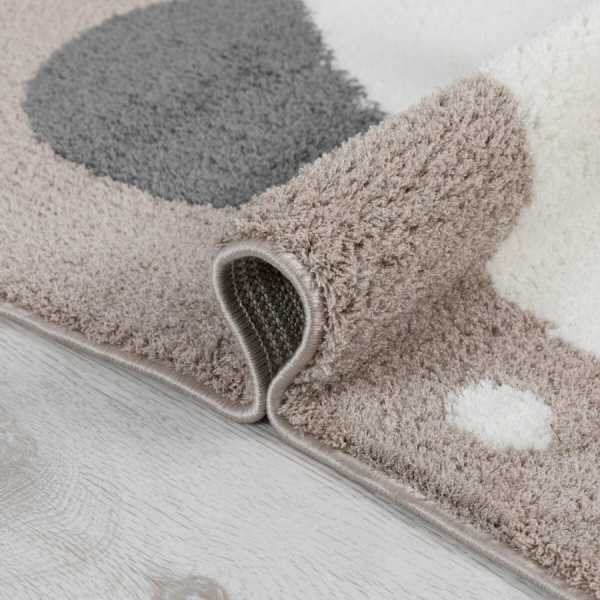 Турецкий прямоугольный ковёр  H524A P.BEIGE/P.WHITE