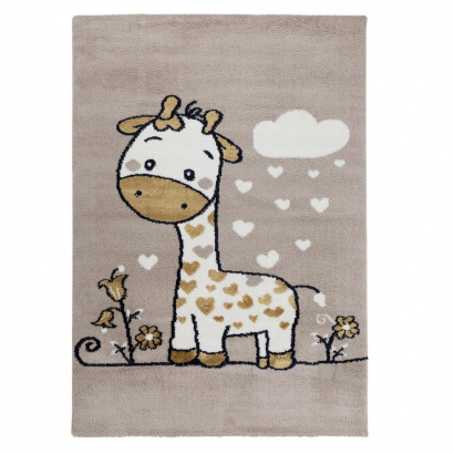 Турецкий прямоугольный ковёр  J183A P.BEIGE/YELLOW