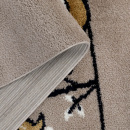 Турецкий прямоугольный ковёр  J183A P.BEIGE/YELLOW
