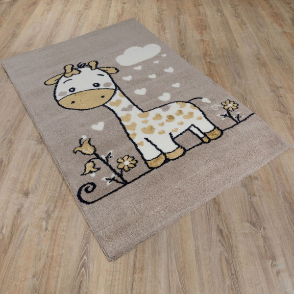 Турецкий прямоугольный ковёр  J183A P.BEIGE/YELLOW