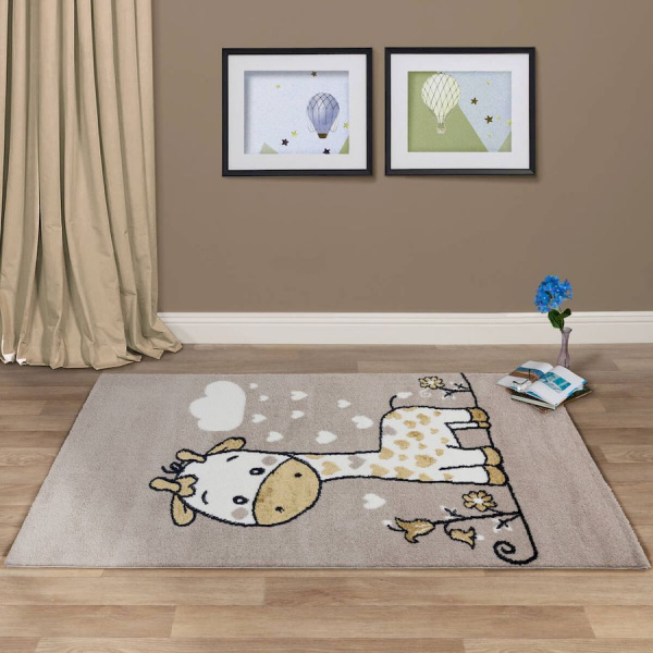Турецкий прямоугольный ковёр  J183A P.BEIGE/YELLOW