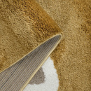 Турецкий прямоугольный ковёр  J185A YELLOW/P.BEIGE