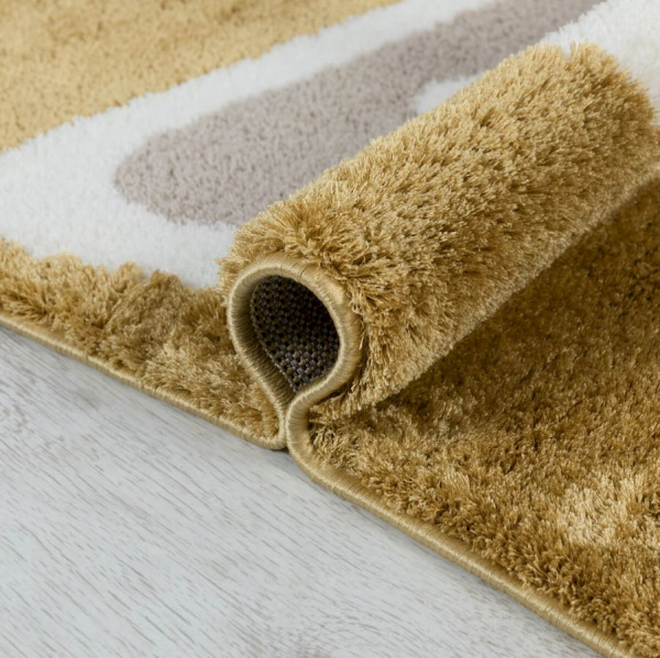 Турецкий прямоугольный ковёр  J185A YELLOW/P.BEIGE