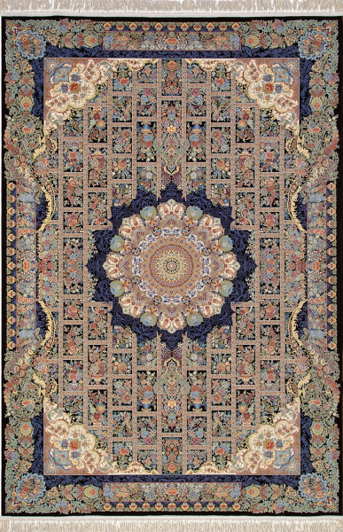 Иранский прямоугольный ковёр Popak BROWN