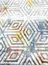 Казахстанский прямоугольный ковер Q976A Gray/L.Blue