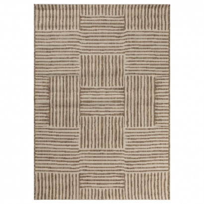 Турецкий прямоугольный ковёр  F8651 BROWN/BEIGE