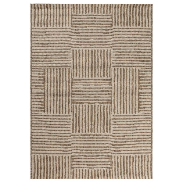 Турецкий прямоугольный ковёр  F8651 BROWN/BEIGE
