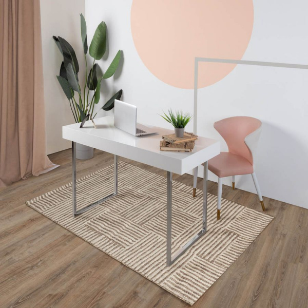 Турецкий прямоугольный ковёр  F8651 BROWN/BEIGE